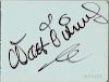 Disney, Walt (1901-1966) Signature. Blue autograph album page with Disney's signature in a broad nib permanent magic marker,