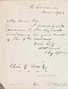 Foote, Andrew Hull (1806-1863) Autograph Letter Signed, 11 June 1862. Single leaf of lined paper inscribed on one page. To Ch