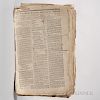 Providence Gazette  , 1794, Approximately Forty-five Issues.