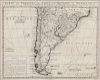 South America. Henry Abraham Chatelain (1684-1743) Carte du Paraguai, du Chili, du Detroit de Magellan.