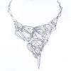 Circa 2012 Martin Verner for Voronoi Jewelry Approx. 9.09 Carat Round Brilliant Cut Diamond and 14 Karat White Gold Modern Ge