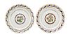 A Pair of Chinese Export Porcelain Plates Diameter 7 3/4 inches.