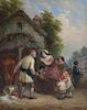 John Anthony Puller, (British, 1821-1867), Village Incident and Punch and Judy (two works)