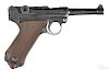 German WWI P-08 Luger semi-automatic pistol