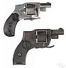 Two Baby Hammerless folding trigger revolvers