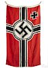 Nazi German battle flag with iron cross