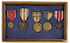 Group of WWI medals