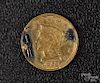 US 1853 Liberty Eagle gold coin