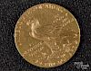 US 1909 five dollar gold coin.