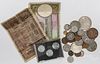 Coins and paper currency, mostly US