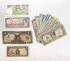 Paper currency, mostly US