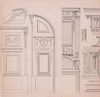 FRENCH SCHOOL: ARCHITECTURAL DETAIL OF TWO DOORWAYS
