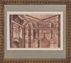 GASPARE GALLIARI (1761-1823): DESIGN FOR A STAGE SET - AN EGYPTIAN INTERIOR