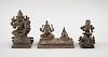 GROUP OF THREE INDIAN BRONZES