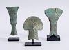 TWO SOUTH EAST ASIAN BRONZE AXES, DONG SUN