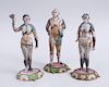 THREE INDIAN PAINTED AND MOLDED POTTERY ANATOMICAL FIGURES