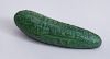 AMERICAN PAINTED REDWARE MODEL OF A CUCUMBER