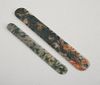 TWO MOSS AGATE PAGE CUTTERS