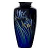 CARL SCHMIDT; ROOKWOOD Important Black Iris vase