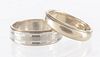 Two 14K gold wedding bands
