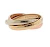 Tiffany &amp; Co 14k Tri Color Gold Rolling Band Ring