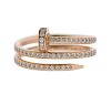 Cartier Juste Un Clou 18k Rose Gold Diamond Nail Ring