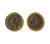 14k Gold Roman Ancient Coin Cufflinks