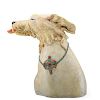 JACK EARL Glazed ceramic sculpture of a dog
