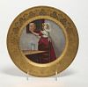 German Porcelain Cabinet Plate Hand-Painted 19th C