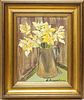 Signed L. Luxembourg, Still Life of Daffodils- Oil