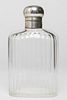Birmingham Sterling Silver & Glass Flask, English