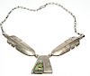 Bennie Ration Navajo Silver & Turquoise Necklace