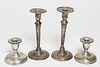 Sterling Silver Candlesticks, Weighted inc Barbour