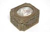 French Gilt Bronze Sewing Box, Antique