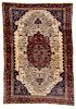 Antique Ferahan Sarouk Rug: 4'4'' x 6'4''