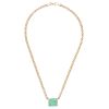 Emerald Necklace in 14 Karat Yellow Gold