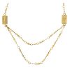 EGYPTIAN REVIVAL YELLOW GOLD NECKLACE