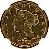 U.S. 1853-D $2.5 GOLD COIN