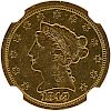 U.S. 1849-D $2.5 GOLD COIN