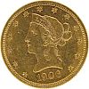 U.S. 1906 LIBERTY HEAD $10 GOLD COIN