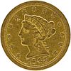 U.S. 1843-O LARGE DATE $2.5 GOLD COIN