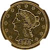 U.S. 1852-D $2.5 GOLD COIN