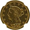 U.S. 1848-C $2.5 GOLD COIN