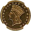 U.S. 1860 TYPE 3 $1 GOLD COIN