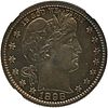 U.S. 1898 BARBER 25C COIN