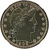 U.S. 1902 PROOF BARBER 25C COIN