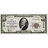 1929 FIRST NATIONAL BANK OF MANITOWOC $10 NOTE