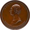 1852 HENRY CLAY COPPERED BRONZE MEMORIAL MEDAL