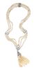 An Art Deco Platinum, Pearl and Diamond Tassel Necklace,