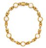An 18 Karat Yellow Gold and Mabe Pearl Collar Necklace, 86.10 dwts.